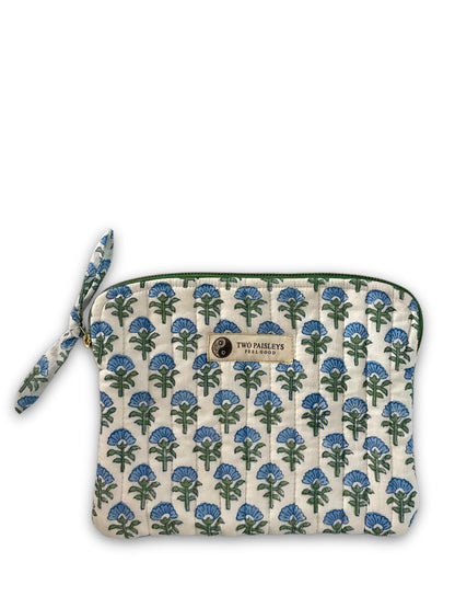 Blue Blossom Quilted Kindle, eBook Reader Cover